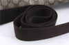 Authentic GUCCI Shoulder Cross Body Bag GG PVC Leather 201725 Brown 0321E