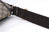 Authentic GUCCI Shoulder Cross Body Bag GG PVC Leather 201725 Brown 0321E