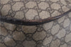 Authentic GUCCI Shoulder Cross Body Bag GG PVC Leather 201725 Brown 0321E