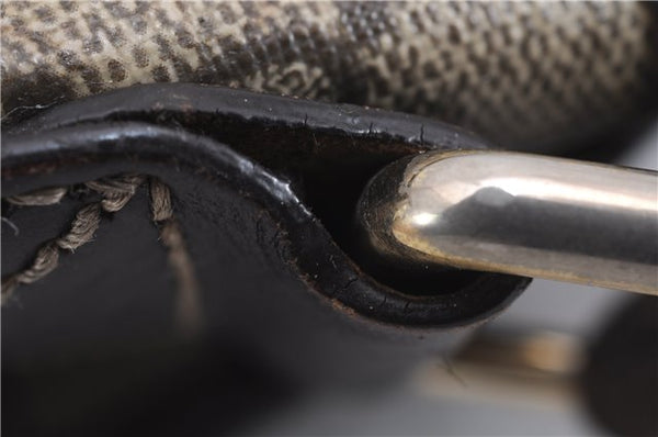 Authentic GUCCI Shoulder Cross Body Bag GG PVC Leather 201725 Brown 0321E