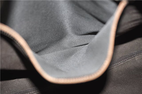 Authentic GUCCI Shoulder Cross Body Bag GG PVC Leather 201725 Brown 0321E