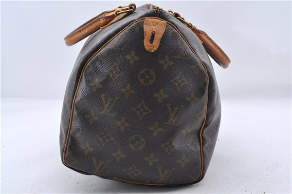 Authentic Louis Vuitton Monogram Speedy 30 Hand Bag M41526 LV 0322D