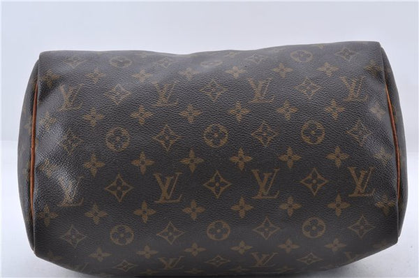 Authentic Louis Vuitton Monogram Speedy 30 Hand Bag M41526 LV 0322D