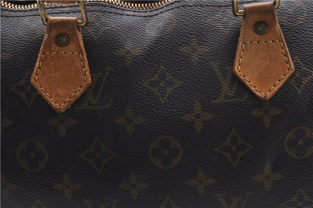 Authentic Louis Vuitton Monogram Speedy 30 Hand Bag M41526 LV 0322D