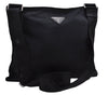 Authentic PRADA Nylon Tessuto Shoulder Cross Body Bag Purse Black 0322E