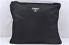 Authentic PRADA Nylon Tessuto Shoulder Cross Body Bag Purse Black 0322E