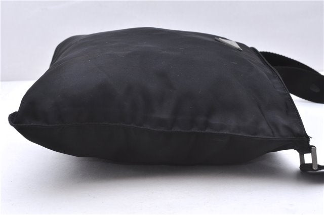 Authentic PRADA Nylon Tessuto Shoulder Cross Body Bag Purse Black 0322E