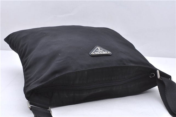 Authentic PRADA Nylon Tessuto Shoulder Cross Body Bag Purse Black 0322E
