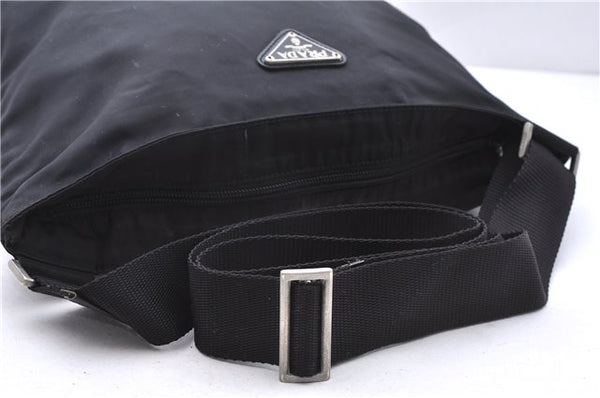 Authentic PRADA Nylon Tessuto Shoulder Cross Body Bag Purse Black 0322E
