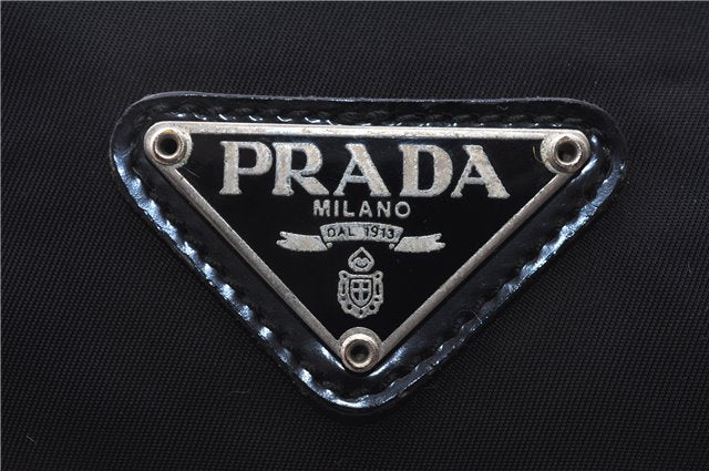 Authentic PRADA Nylon Tessuto Shoulder Cross Body Bag Purse Black 0322E