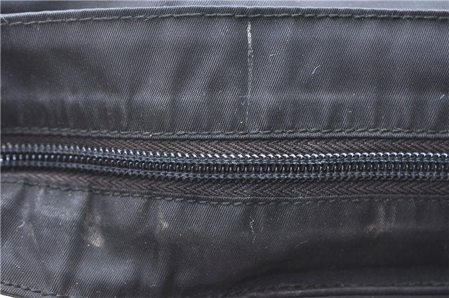 Authentic PRADA Nylon Tessuto Shoulder Cross Body Bag Purse Black 0322E