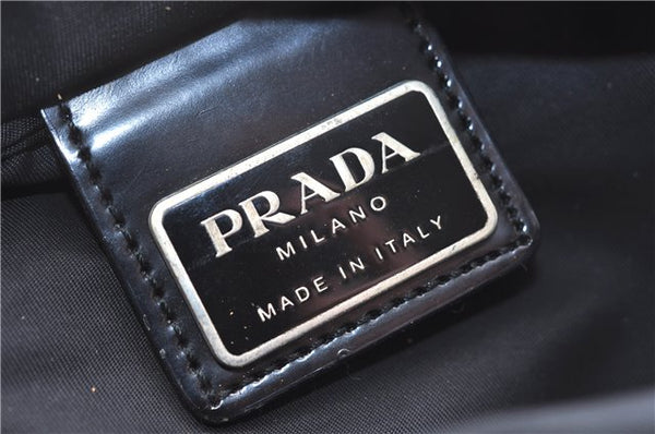 Authentic PRADA Nylon Tessuto Shoulder Cross Body Bag Purse Black 0322E
