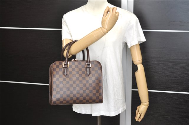 Authentic Louis Vuitton Damier Brera Hand Bag Purse N51150 LV 0322F