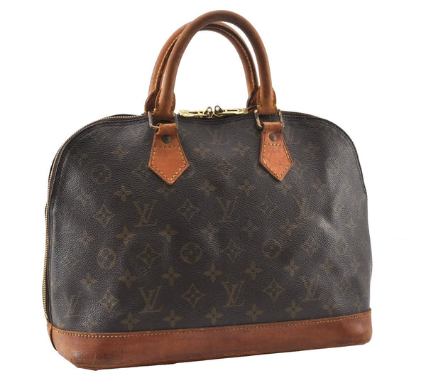 Authentic Louis Vuitton Monogram Alma Hand Bag Purse M51130 LV 0322G