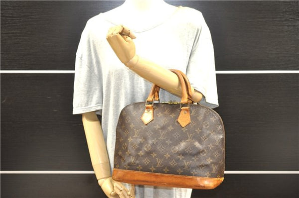 Authentic Louis Vuitton Monogram Alma Hand Bag Purse M51130 LV 0322G
