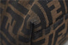 Authentic FENDI Zucca Vintage Shoulder Tote Bag Canvas Leather Brown 0323F