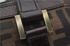 Authentic FENDI Zucca Vintage Shoulder Tote Bag Canvas Leather Brown 0323F