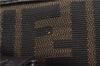 Authentic FENDI Zucca Vintage Shoulder Tote Bag Canvas Leather Brown 0323F
