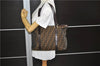 Authentic FENDI Zucca Vintage Shoulder Tote Bag Canvas Leather Brown 0323F