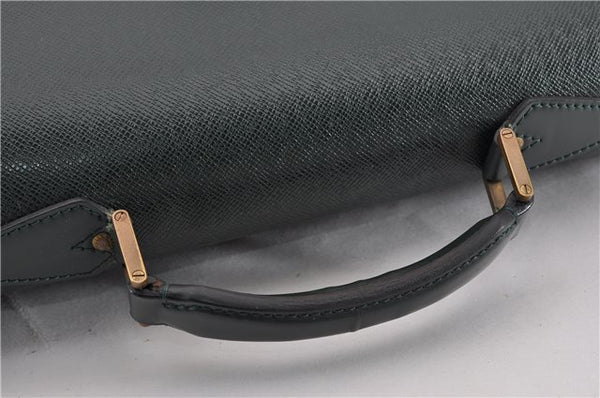 Auth Louis Vuitton Taiga Moskova Briefcase Business Bag M30034 Green Junk 0323G