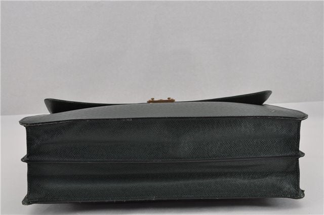 Auth Louis Vuitton Taiga Moskova Briefcase Business Bag M30034 Green Junk 0323G