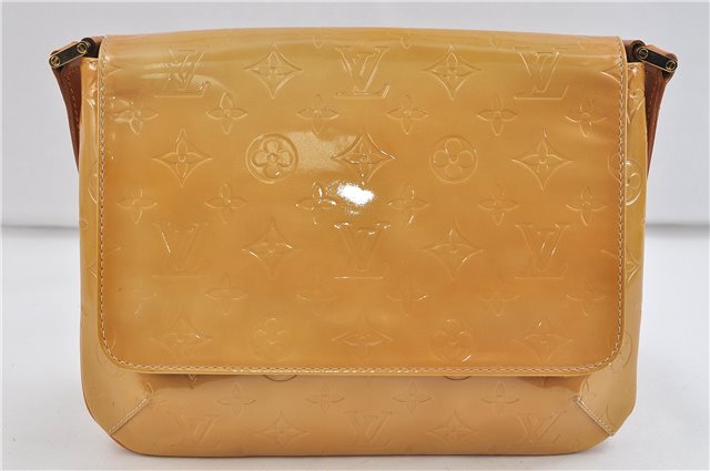 Auth Louis Vuitton Vernis Thompson Street Shoulder Bag Yellow M91008 LV 0324D