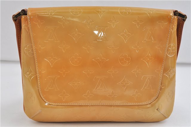 Auth Louis Vuitton Vernis Thompson Street Shoulder Bag Yellow M91008 LV 0324D