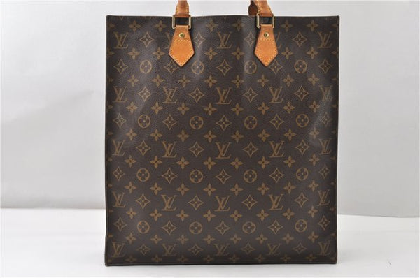 Authentic Louis Vuitton Monogram Sac Plat Hand Tote Bag M51140 LV 0324G