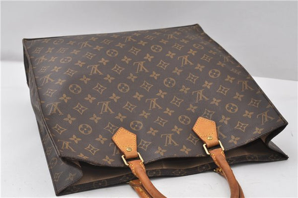 Authentic Louis Vuitton Monogram Sac Plat Hand Tote Bag M51140 LV 0324G