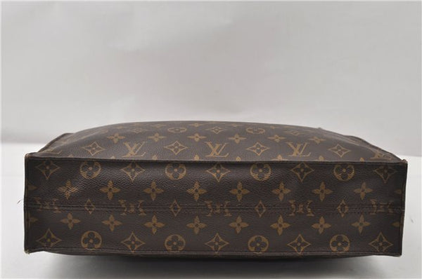 Authentic Louis Vuitton Monogram Sac Plat Hand Tote Bag M51140 LV 0324G