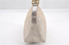 Authentic FENDI Zucchino Shoulder Bag Purse Canvas Leather Pink Beige 0326G