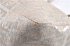 Authentic FENDI Zucchino Shoulder Bag Purse Canvas Leather Pink Beige 0326G