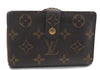 Auth Louis Vuitton Monogram Porte Monnaie Billets Viennois M61663 Wallet 0327D