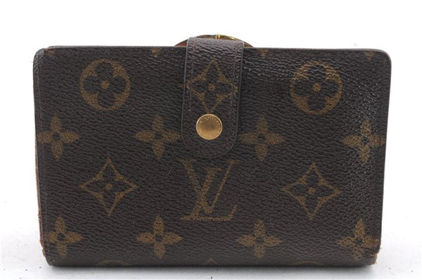 Auth Louis Vuitton Monogram Porte Monnaie Billets Viennois M61663 Wallet 0327D