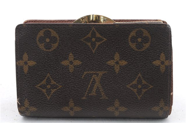 Auth Louis Vuitton Monogram Porte Monnaie Billets Viennois M61663 Wallet 0327D