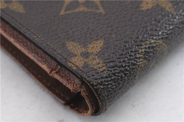 Auth Louis Vuitton Monogram Porte Monnaie Billets Viennois M61663 Wallet 0327D