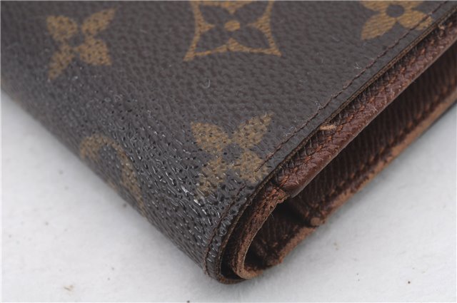 Auth Louis Vuitton Monogram Porte Monnaie Billets Viennois M61663 Wallet 0327D