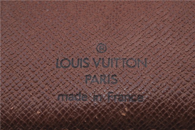 Auth Louis Vuitton Monogram Porte Monnaie Billets Viennois M61663 Wallet 0327D