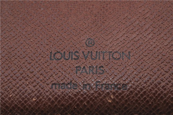 Auth Louis Vuitton Monogram Porte Monnaie Billets Viennois M61663 Wallet 0327D