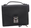 Authentic Louis Vuitton Epi Monceau 2Way Shoulder Hand Bag Black M52792 LV 0327F