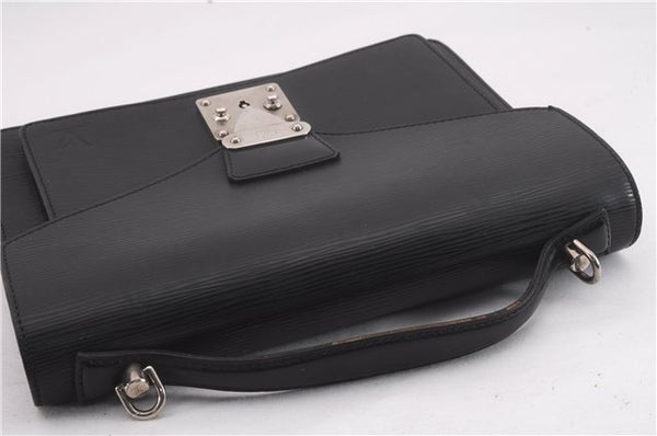 Authentic Louis Vuitton Epi Monceau 2Way Shoulder Hand Bag Black M52792 LV 0327F