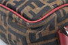 Authentic FENDI Vintage Zucca Shoulder Hand Bag Purse Canvas Leather Brown 0327G