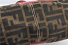 Authentic FENDI Vintage Zucca Shoulder Hand Bag Purse Canvas Leather Brown 0327G