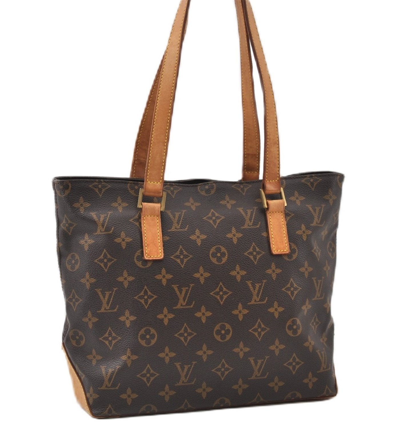 Authentic Louis Vuitton Monogram Cabas Piano Shoulder Tote Bag M51148 LV 0328G