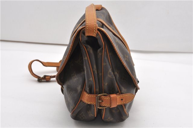 Authentic Louis Vuitton Monogram Saumur 30 Shoulder Cross Bag M42256 LV 0329G