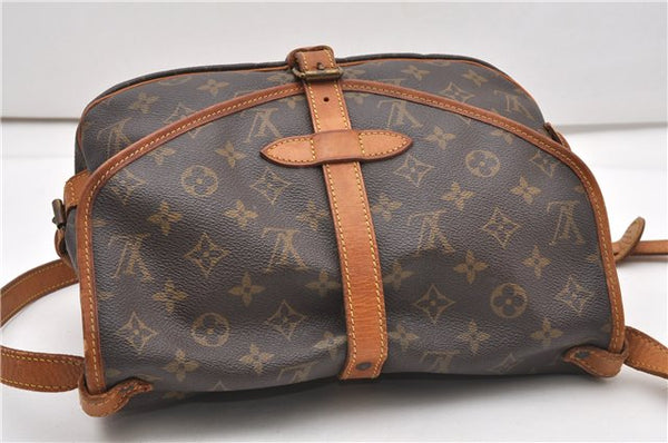 Authentic Louis Vuitton Monogram Saumur 30 Shoulder Cross Bag M42256 LV 0329G