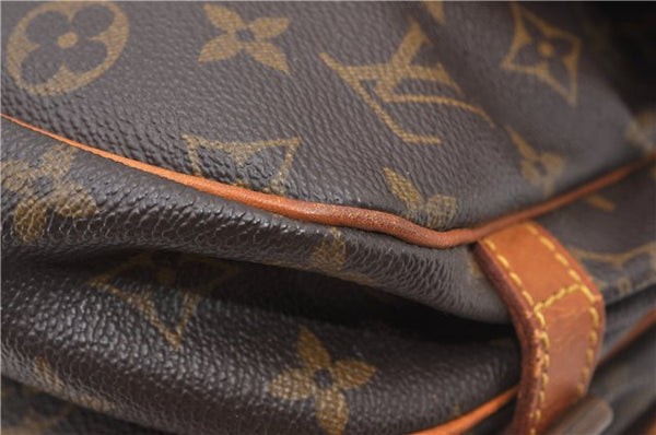 Authentic Louis Vuitton Monogram Saumur 30 Shoulder Cross Bag M42256 LV 0329G