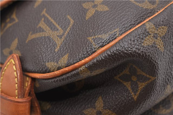 Authentic Louis Vuitton Monogram Saumur 30 Shoulder Cross Bag M42256 LV 0329G
