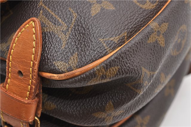 Authentic Louis Vuitton Monogram Saumur 30 Shoulder Cross Bag M42256 LV 0329G
