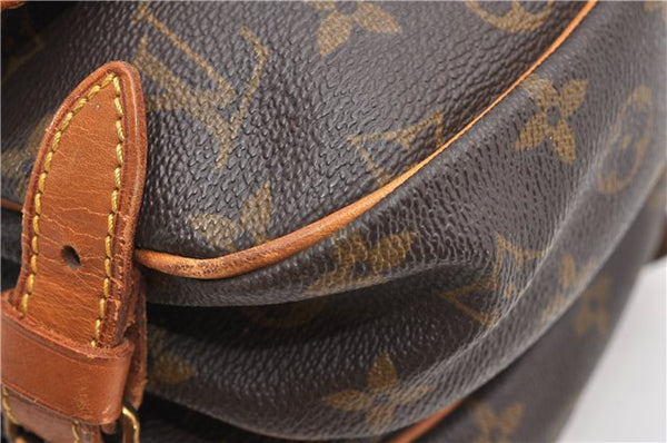 Authentic Louis Vuitton Monogram Saumur 30 Shoulder Cross Bag M42256 LV 0329G